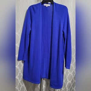 LOFT - Blue Open Front Cardigan Sweater